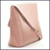 VIA55 elegáns női kis keresztpántos táska merev fazonban, rostbőr, rózsaszín nagymeretunoitaska-hu b