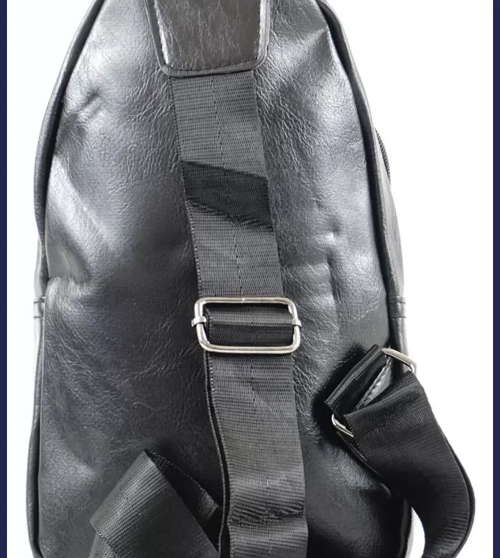 Keresztpántos táska bőr hatású műbőr, fekete nagymeretunoitaska-hu 3