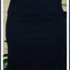 Női elegáns szoknya, sötétkék nagymeretunoitaska-hu 1